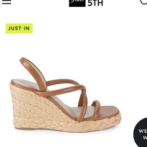 Sanctuary Women's Wilder Leather Espadrille Wedge Sandal 9M